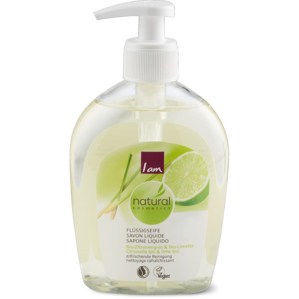 I am natural cosmetics Flüssigseife Bio-Zitronengrass & Bio-Limette