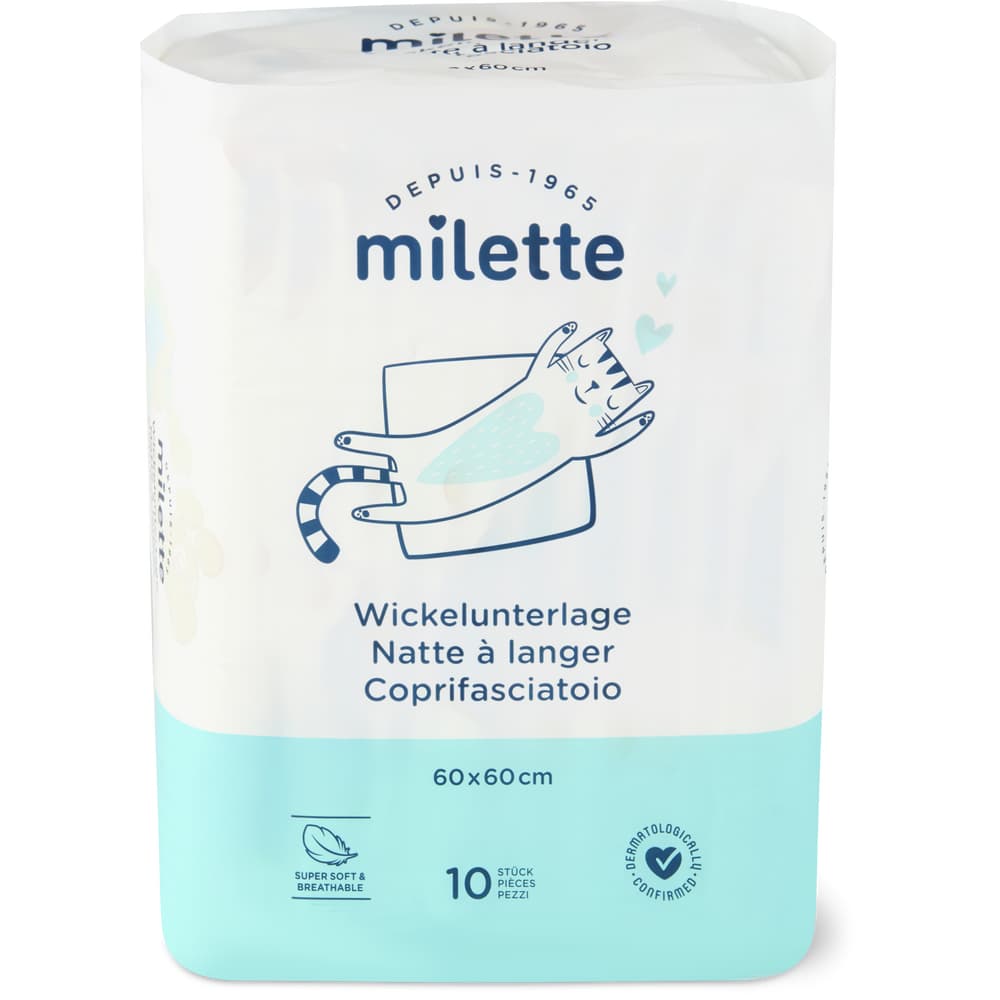 Milette Baby Care Wickelunterlage 60 x 60cm
