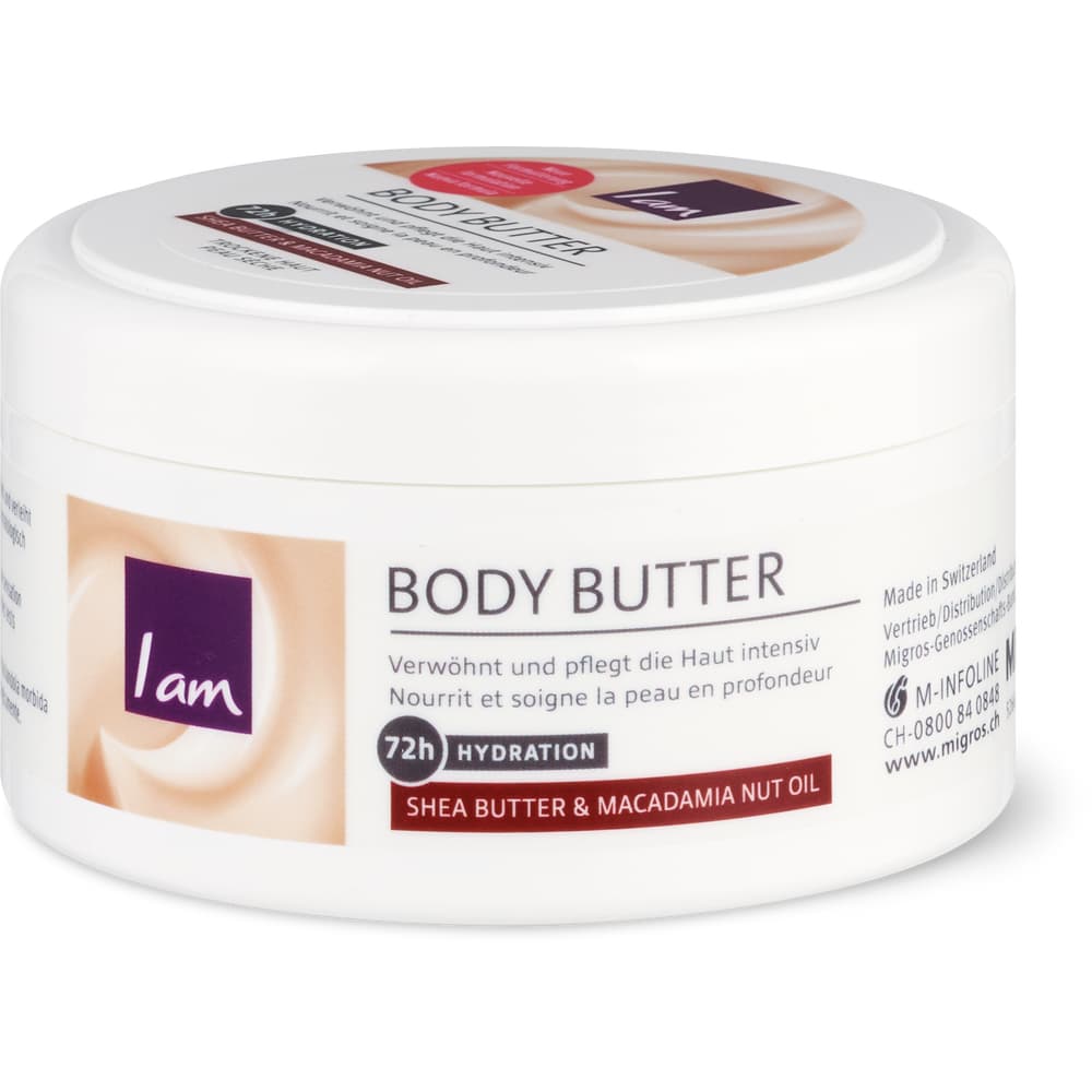 I am · Body Butter • Migros