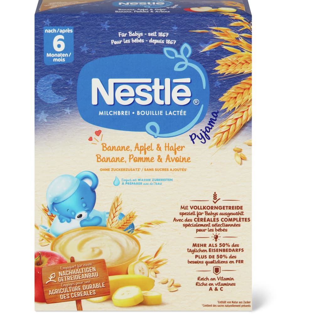 Nestlé Pyjama Milchbrei Banane, Apfel & Hafer Ab 6 Monaten