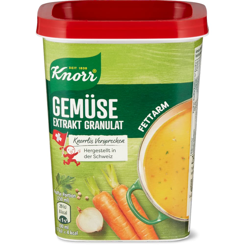 Knorr Gemüse Extrakt Bouillon fettarm Granulat