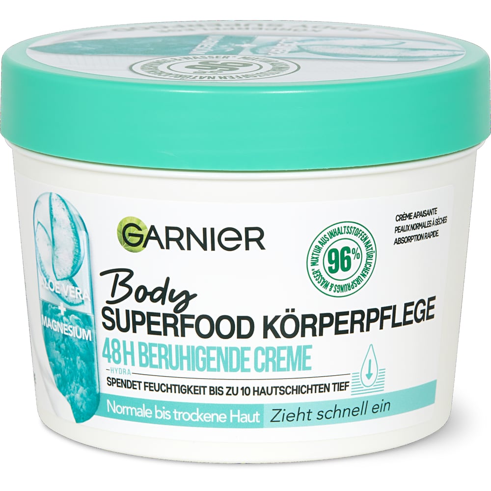 Garnier Body Superfood · Body cream · Aloe vera • Migros Online