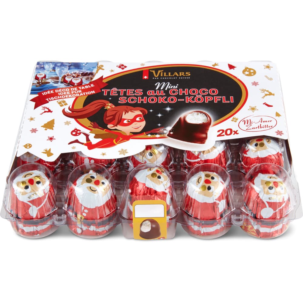 Villars Schoko-Köpfli Zartbitter