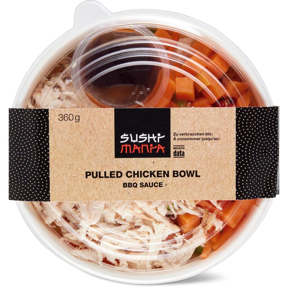 Sushi Mania Pulled Chicken Bowl BBQ Sauce