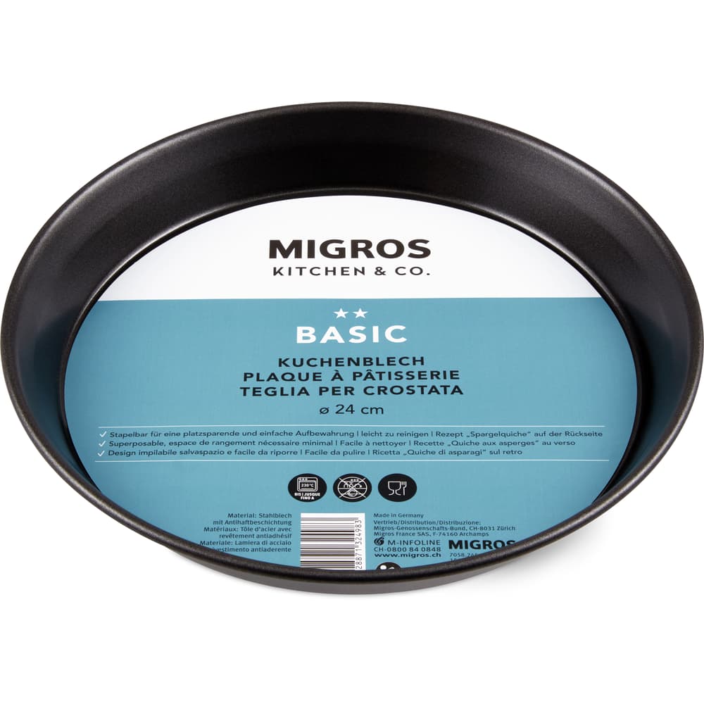 Migros Kitchen & Co. Basic Kuchenblech ø 24cm