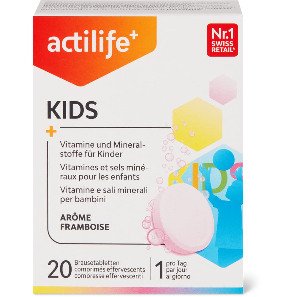 Actilife KIDS Brausetabletten Himbeere