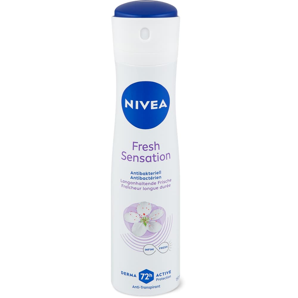 Nivea Deo Spray Fresh Sensation 72h, Anti-Transpirant, Antibakteriell