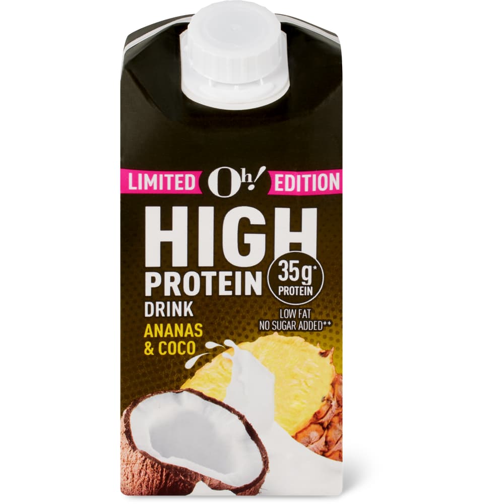 Migros High Protein Drink Ananas Coco, laktosefrei, ohne Zuckerzusatz