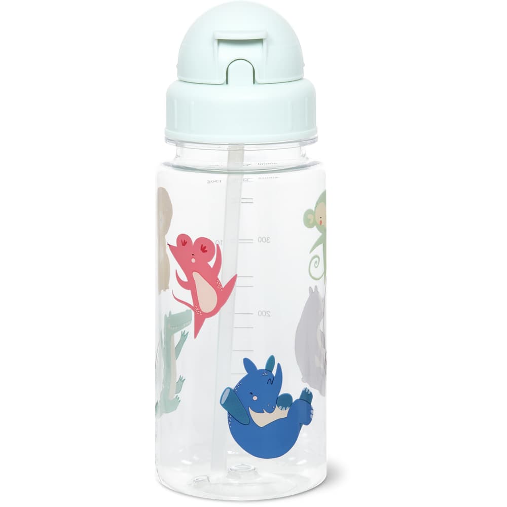 Migros Kitchen & Co. Trinkflasche Tiere, transparent, 400ml