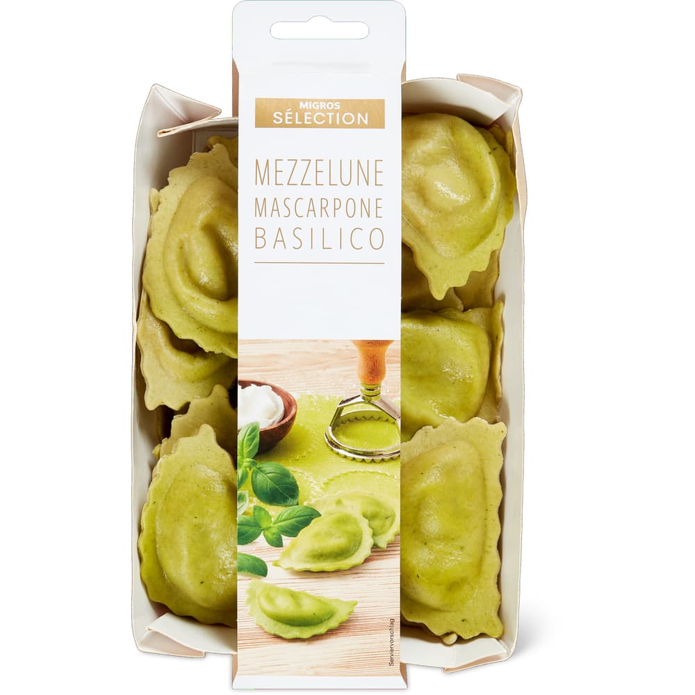 Sélection Mezzelune Mascarpone e basilico