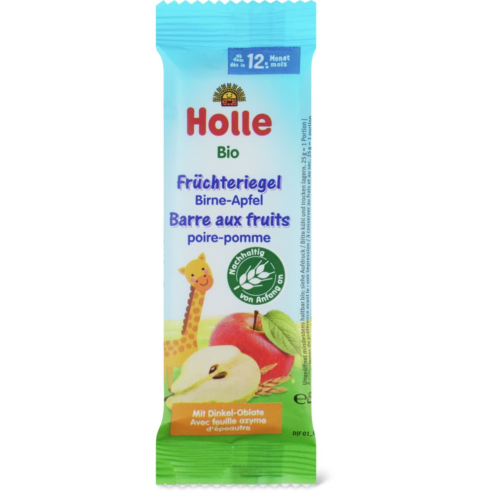 Holle Bio Baby-Früchttriegel mit Birne und Apfel Ab 12 Monaten