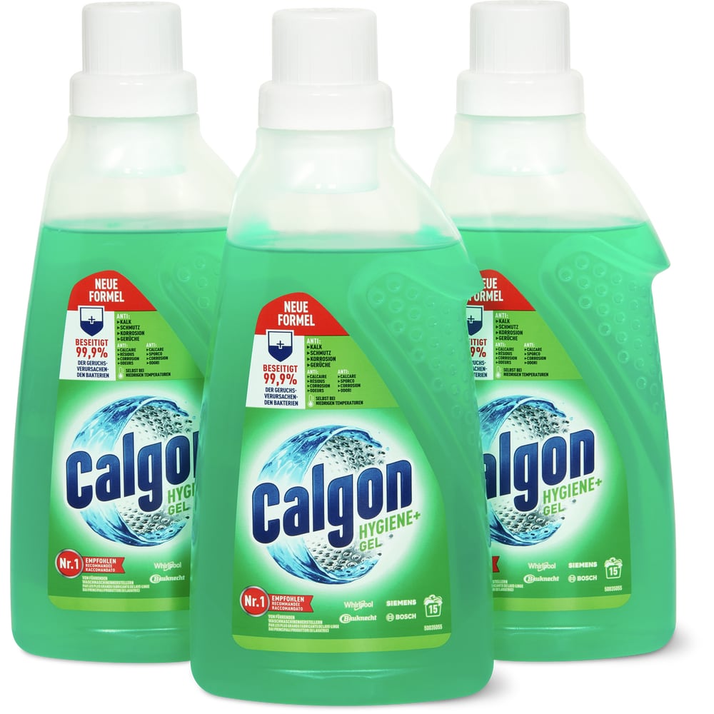 Calgon Hygiene+ · Gel gegen Kalk · 3 x 15 Waschgänge • Migros Online