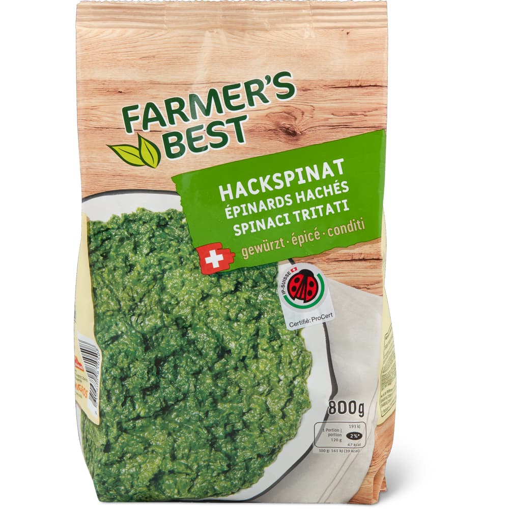 Farmer's Best IP-SUISSE Hackspinat Gewürzt