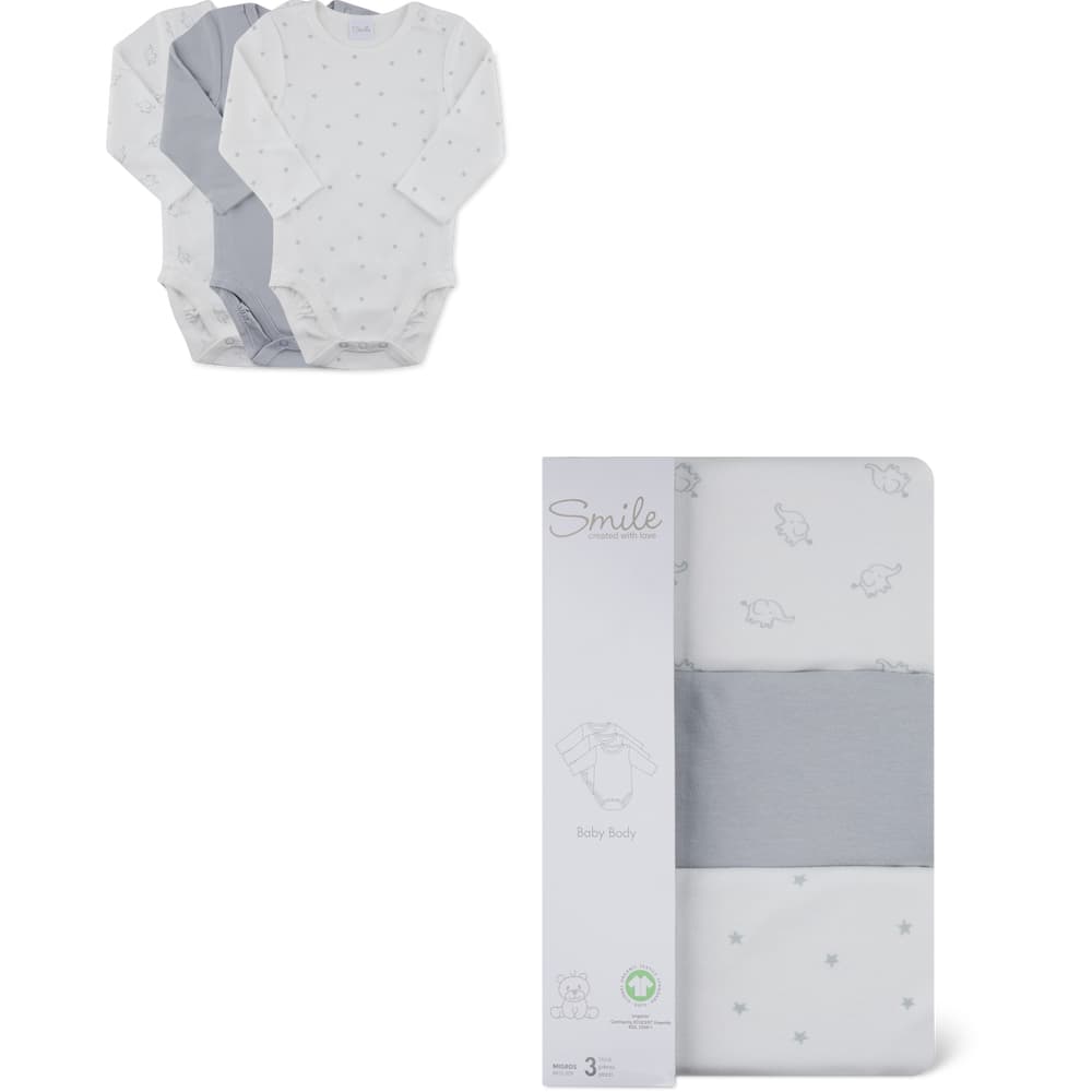 Lot 3 Bodies Bébé Manches Longues - Motif Vache Hamish, Coton Pur, Fermeture Boutons-pression, Taille 0-24 Mois