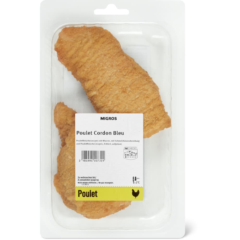 Migros Poulet Cordon Bleu paniert
