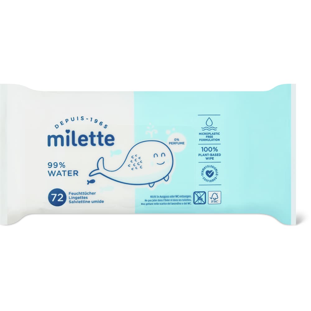 Milette Baby Care Baby-Feuchttücher Aqua Care