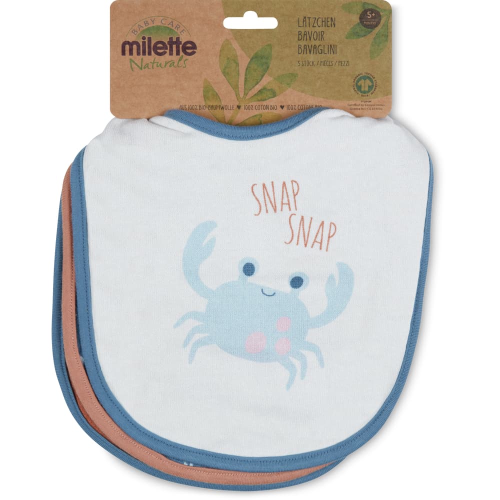 Milette Baby Care Naturals Lätzchen 5 M+