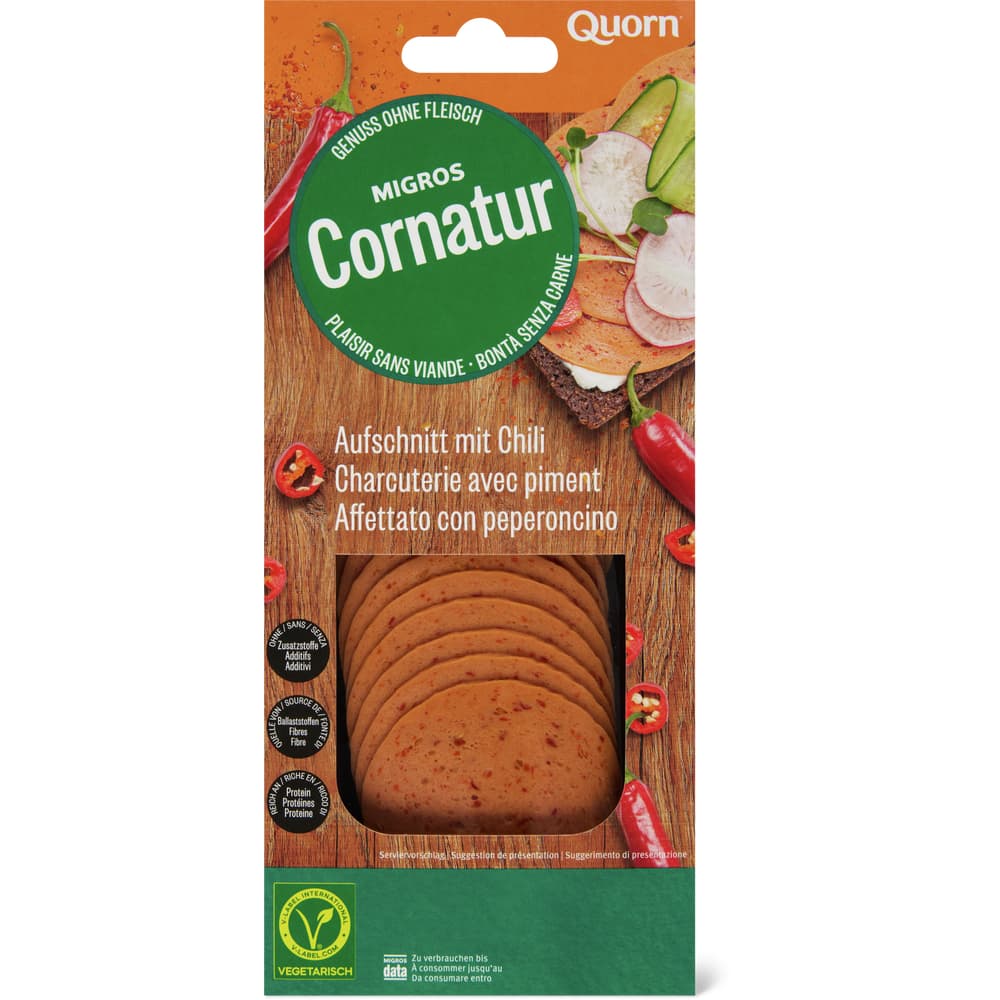 Cornatur Quorn Aufschnitt mit Chili, vegetarisch