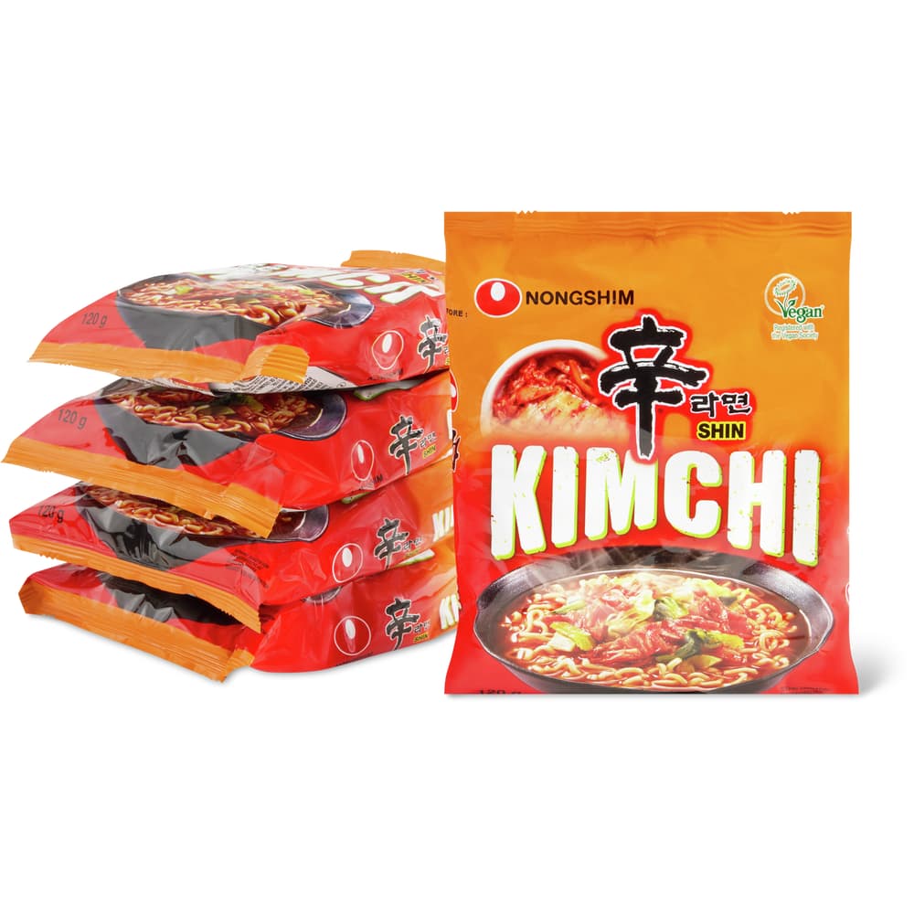 Nongshim Kimchi Nudelsuppe mit Kimchi-Geschmack