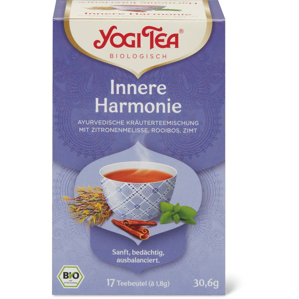 Yogi Tea Ayurvedische Kräuterteemischung mit Zitronenmelisse, Rooibos, Zimt