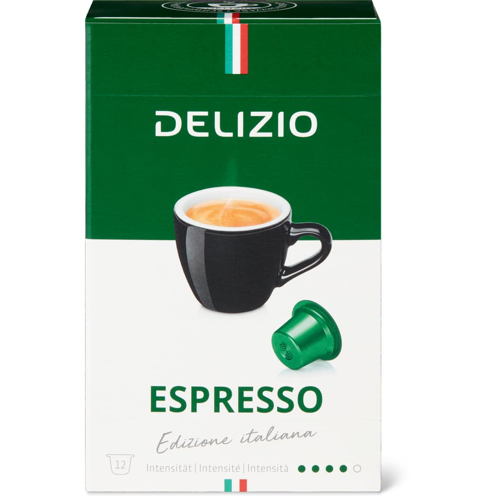 Delizio Espresso Kaffee-Kapseln Espresso, System Delizio