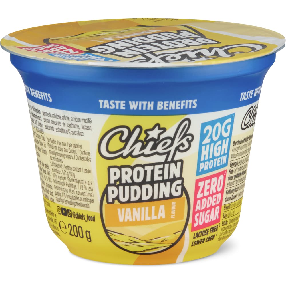 Chiefs Pudding Vanille, ohne Zuckerzusatz