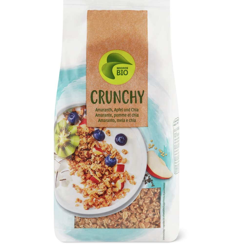 Migros Bio Knuspermüesli Amaranth mit Chia und Apfel