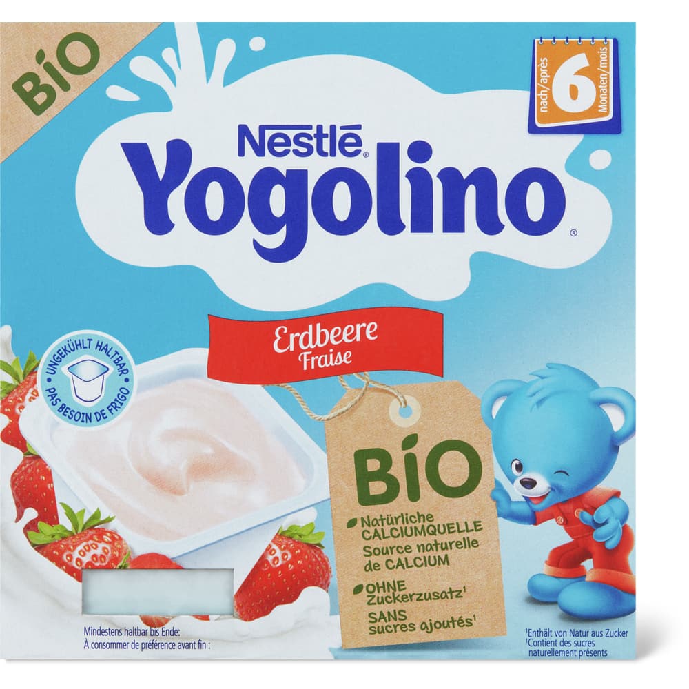 Nestlé Bio Yogolino Milchdessert Erdbeere Nach 6 Monaten