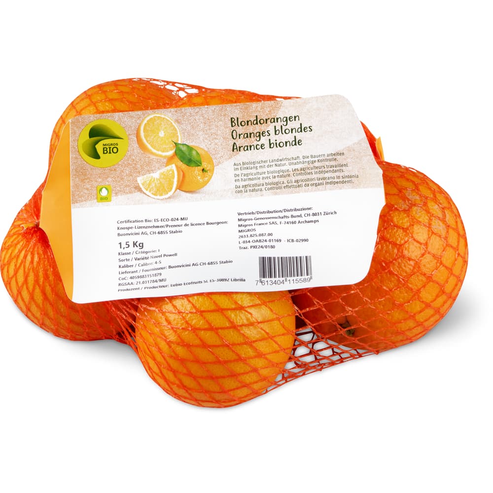 Migros Bio Orangen Blond