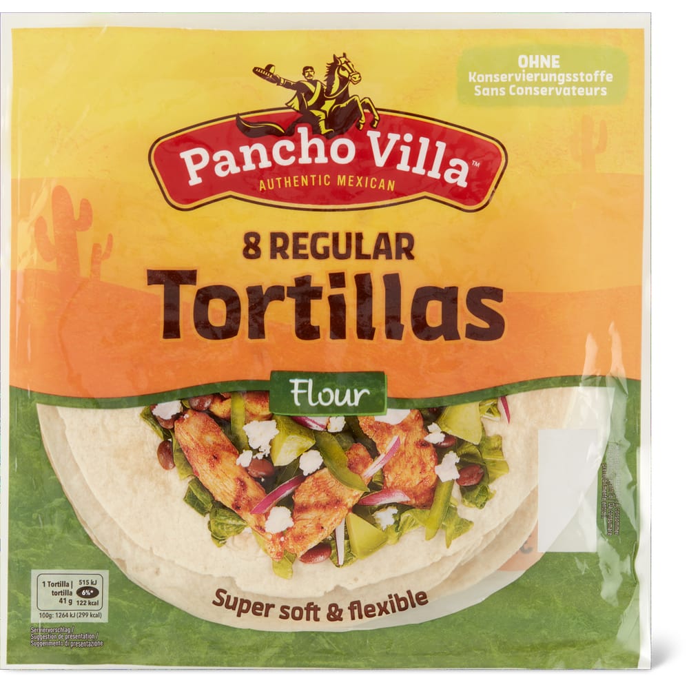 Pancho Villa Tortillas Weizen super soft & flexible
