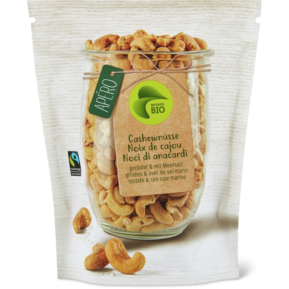 Cashews Bio, geröstet & mit Meersalz