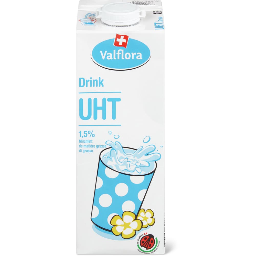 Valflora IP-SUISSE Milch Drink 1.5% Fett, UHT