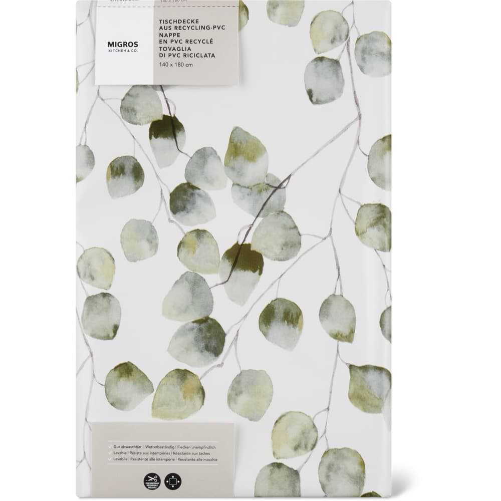 Migros Kitchen & Co. Tischdecke aus recyceltem PVC, 140 x 180cm