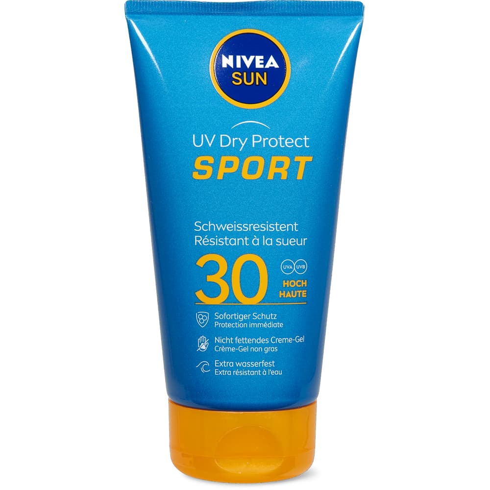 Nivea Sun Pflegende Sonnenmilch UV Dry Protect SPORT - FPS 30 - Schweissresistent