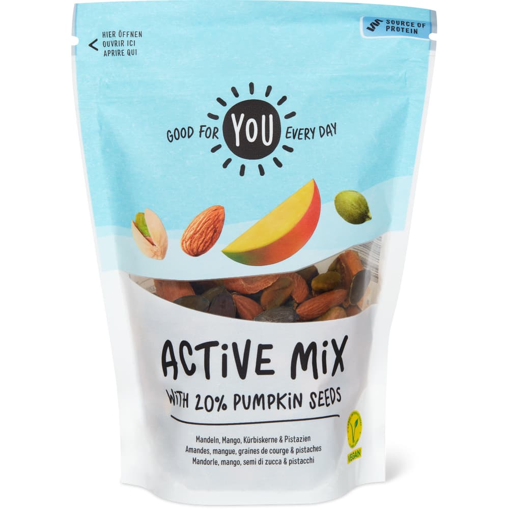 You Mandeln, Kürbiskerne, Pistazien & Mango
