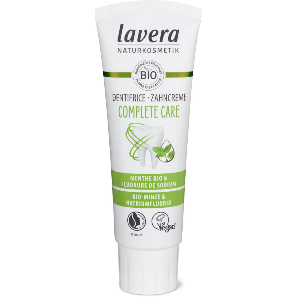 Lavera Complete Care Zahncreme Minze & Natriumfluorid, vegan