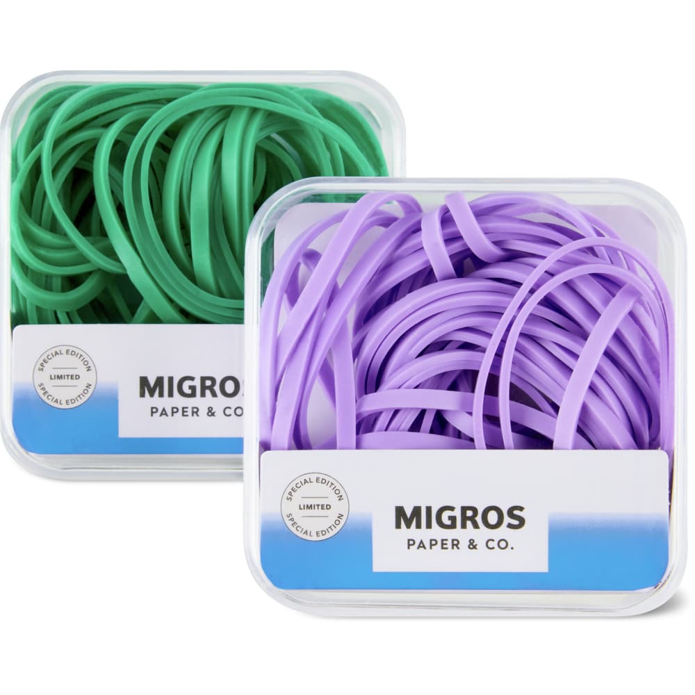 Migros Paper & Co. Gummiringe 20 g, Assortiert