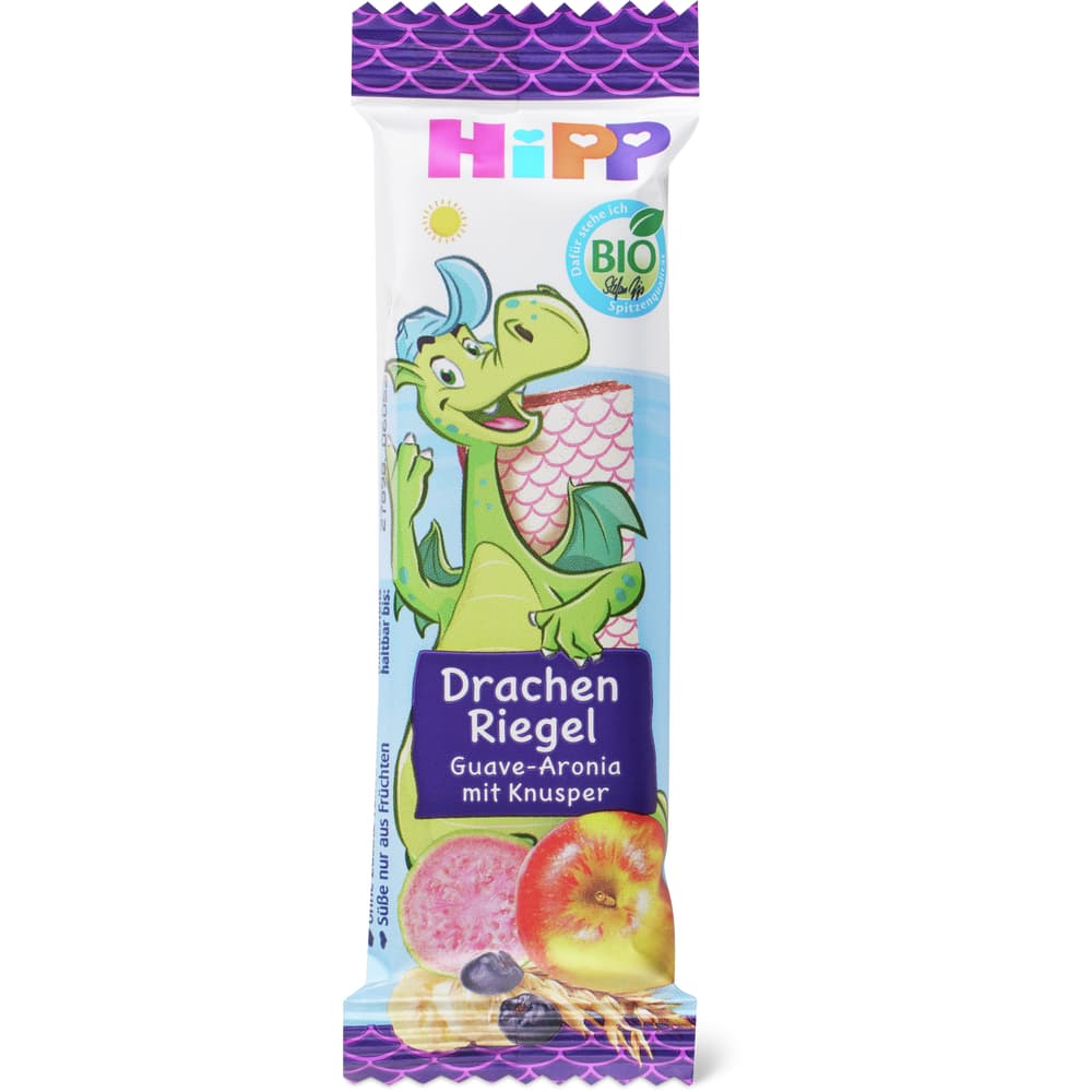 Hipp Drachenriegel Guave Aronia mit Knusper Bio, ab 3 Jahren