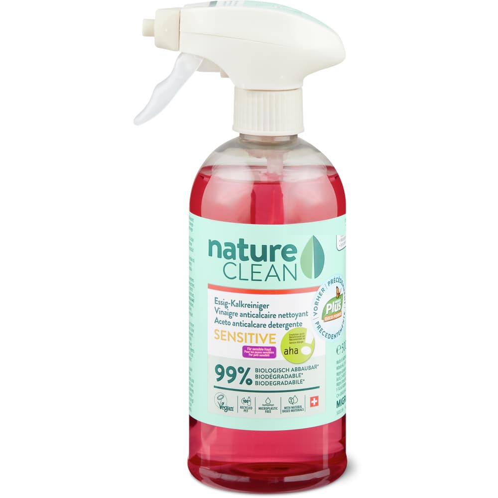 Nature Clean Sensitive aha! Kalkreiniger-Spray Essig