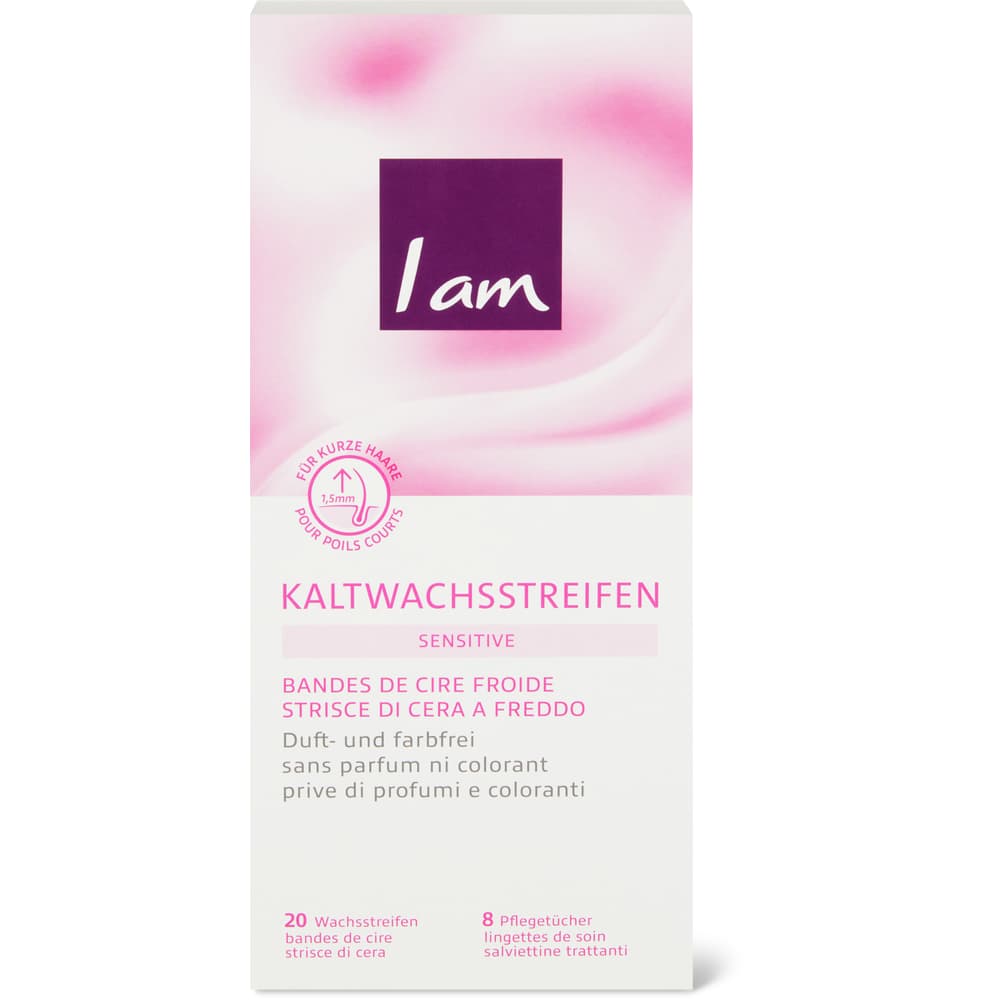 I am Hair Removal Kaltwachsstreifen Körper, Sensitiv
