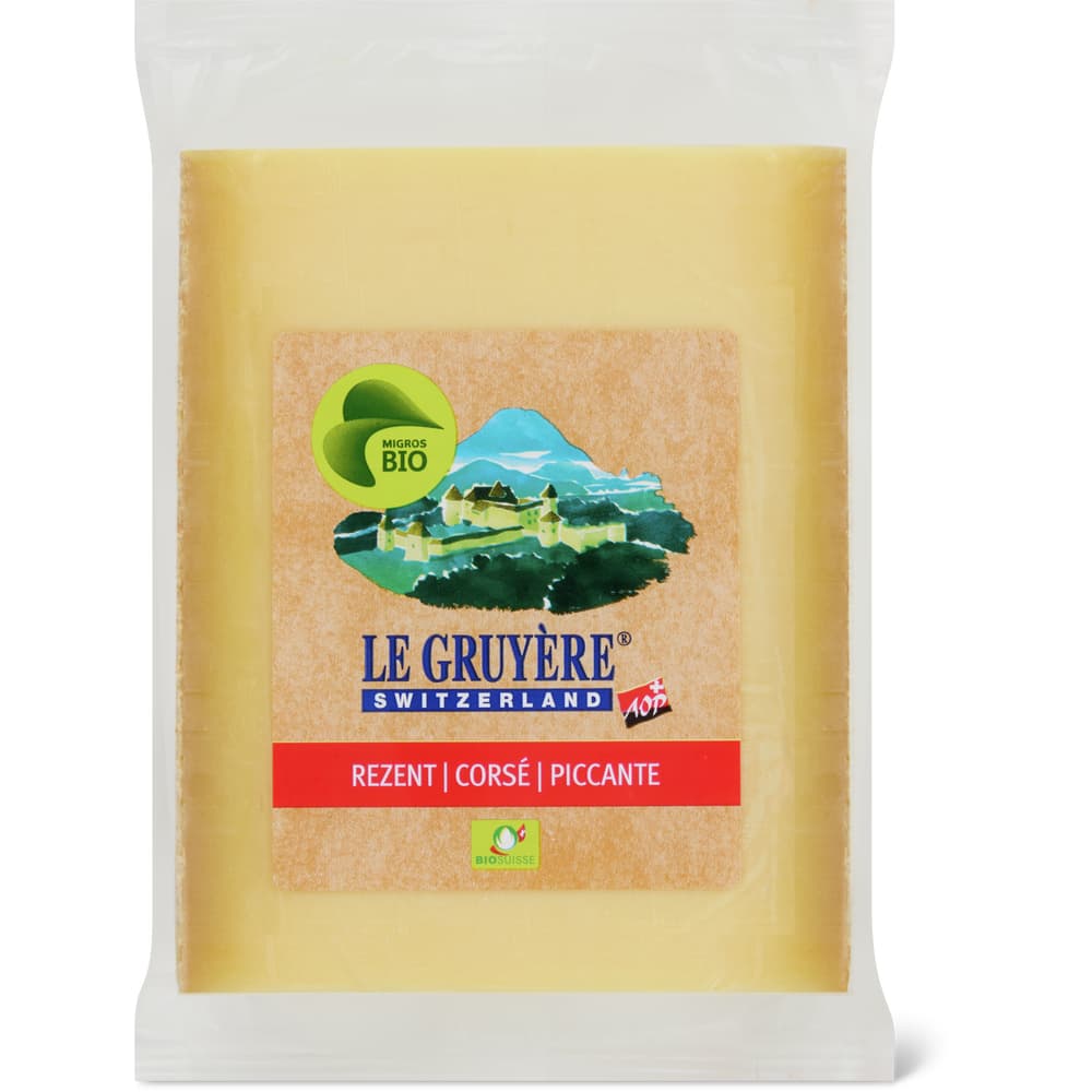 Gruyère Hartkäse Bio, rezent
