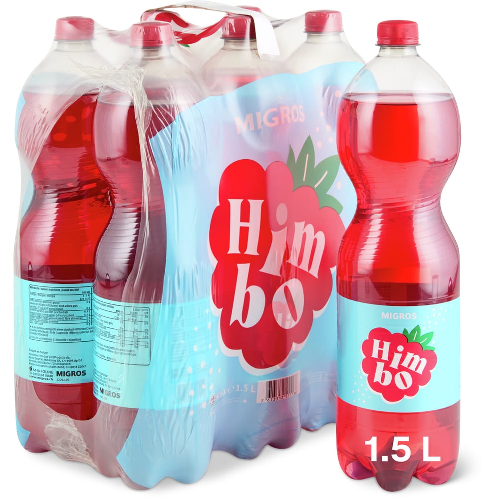 Migros Himbo Kohlensäurehaltiges Tafelgetränk Himbeere