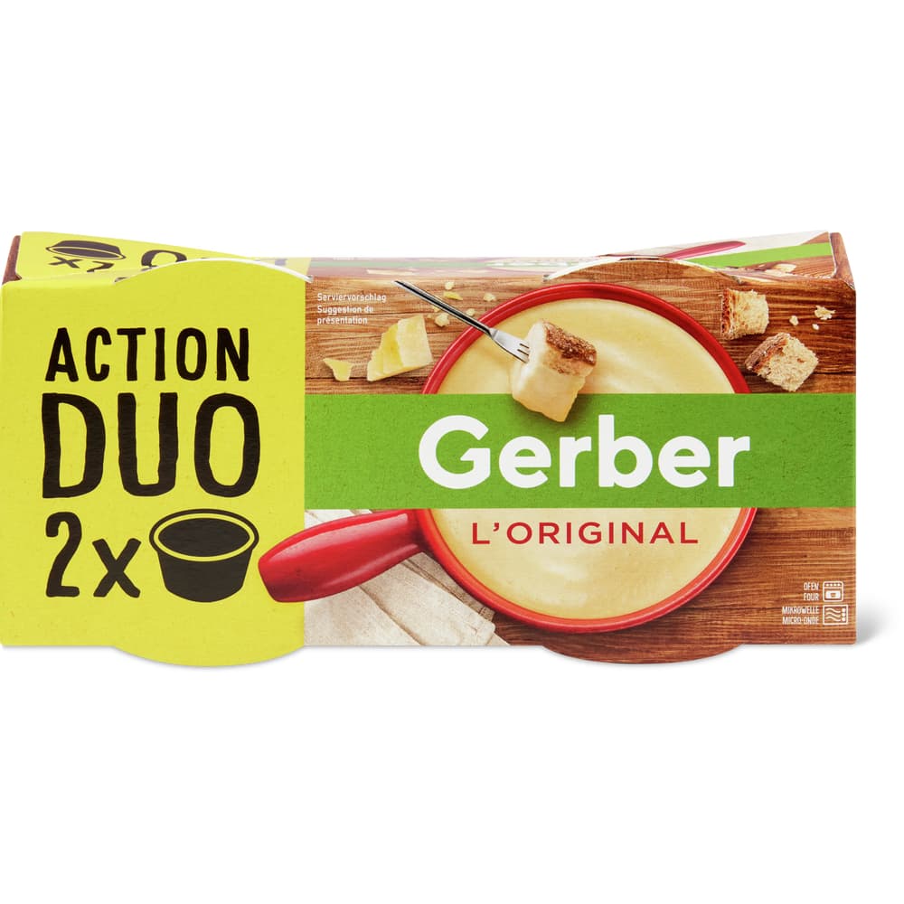 Gerber L'Original Fertig-Fondue Mikrowelle / Ofen