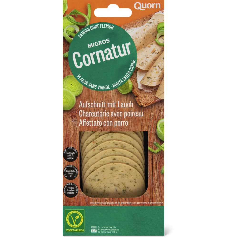 Cornatur Quorn Aufschnitt mit Lauch