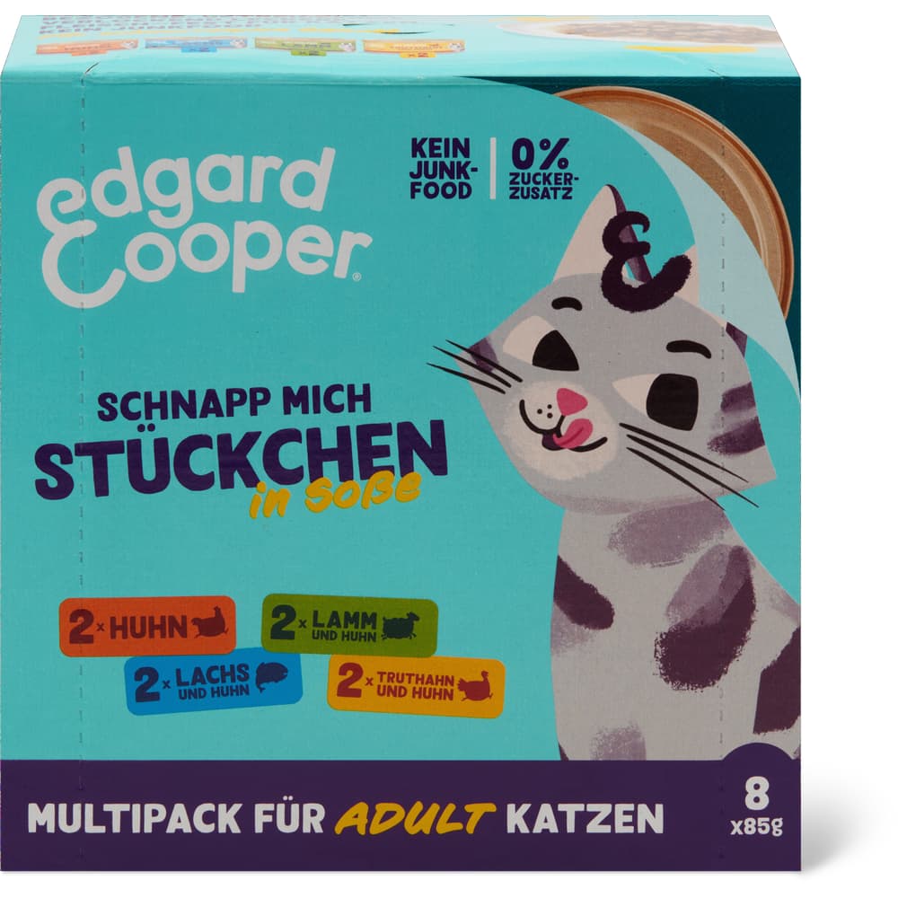 Edgard & Cooper Adult Paté Huhn, Lachs, Lamm, Truthahn