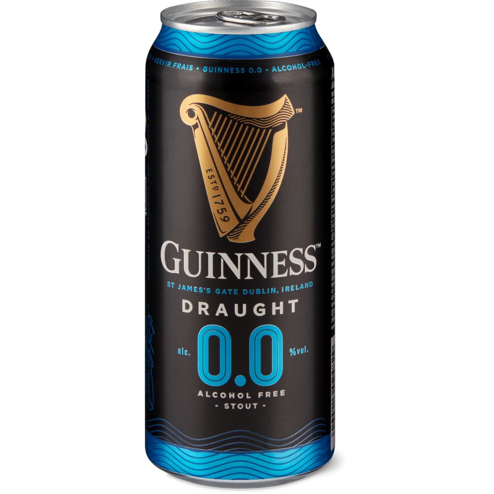 Guinness Draught 0.0% Schwarzbier alkoholfrei