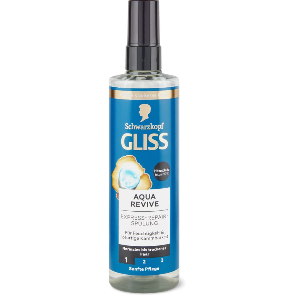 Schwarzkopf Gliss Aqua Revive Haarkur ohne ausspülen Strohiges, strapaziertes Haar