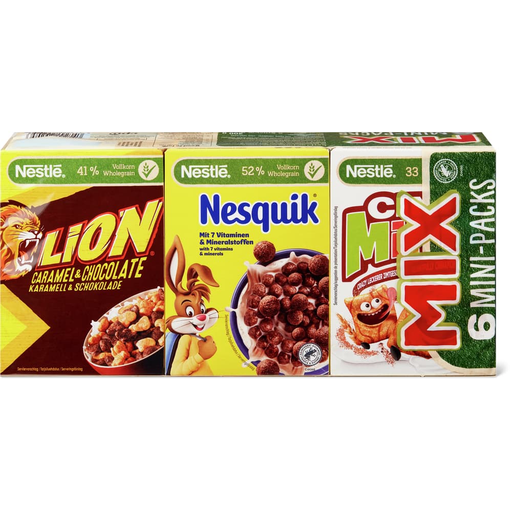 Nestlé Mix Getreide Nesquik, Cini-Minis, Lion