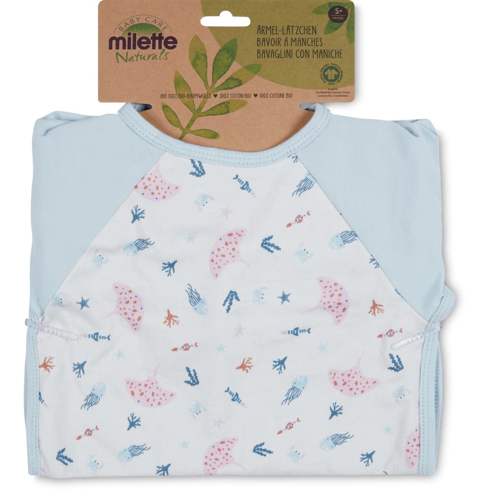 Milette Baby Care Lätzchen mit Ärmel Ab 5 Monaten