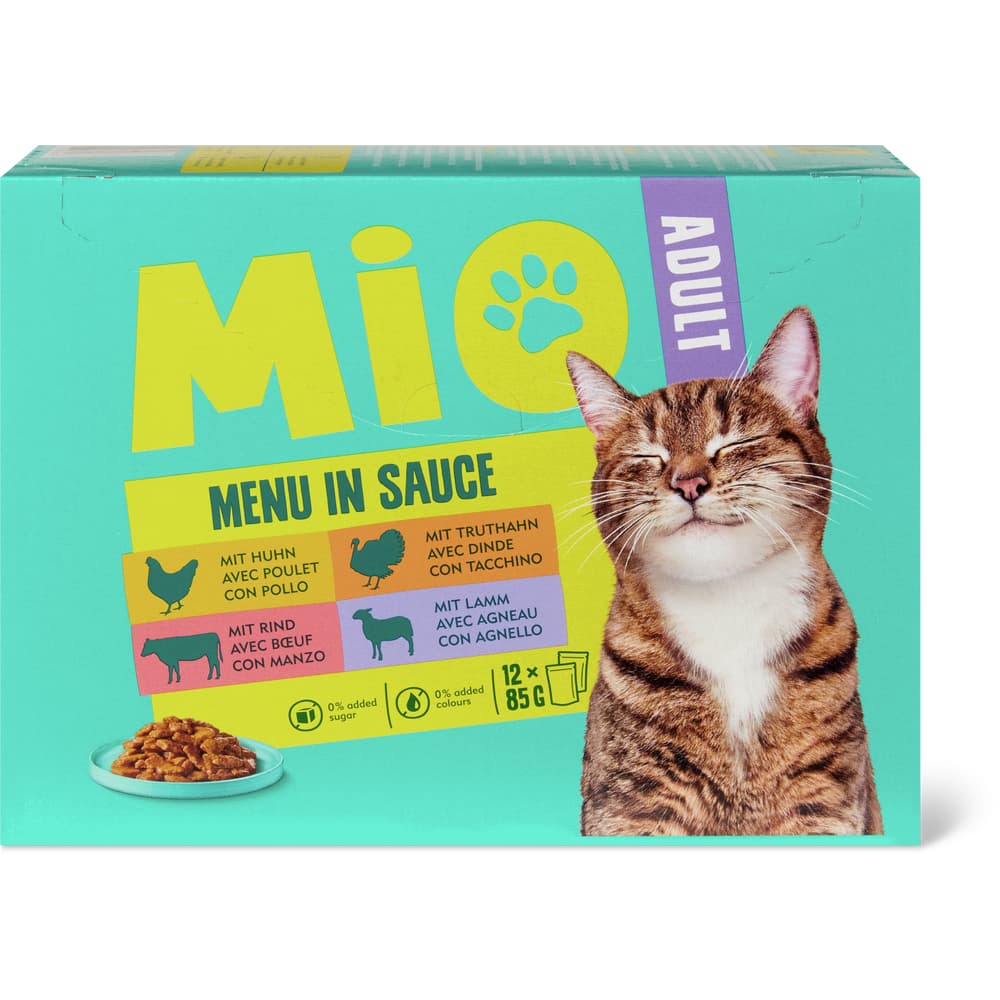 Mio Adult Menu Huhn/Truthahn/Rind/Lamm in Sauce